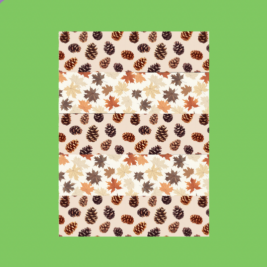 Acorn and leaves tube tape