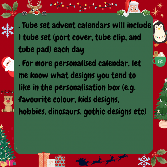 12 day tube sets advent calendar (preorder)